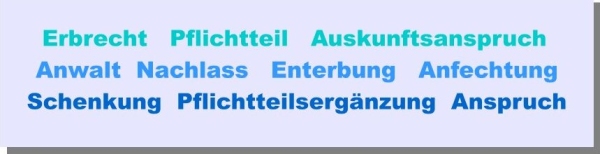 Pflichtteil als Geldforderung